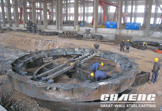 cast steel girth gear, ball mill girth gear