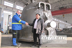 CHAENG cast steel parts slag ladle, reach Indonesia and German