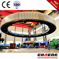  Big modulus girth gear manufactured by Great Wall Steel Casting