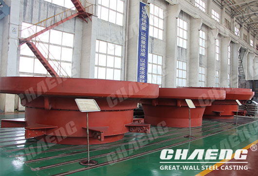vertical roller mill grinding table