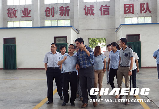 Chilean customers visited CHAENG for slag pots