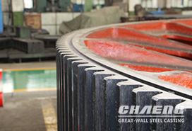 CHAENG produced 6.3m girth gear for Germany building materials factory
