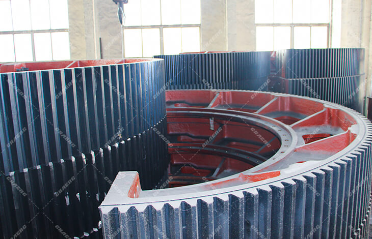 Chile copper company cooperated with CHAENG for 5.8m girth gear