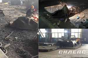 Coal mill roll cover casting site