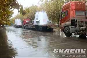 Great Wall cast steel cast five slag pot sent to Germany