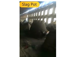 Slag pots in casting workshop of CHAENG